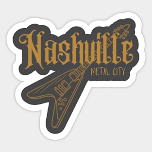 Nashville, Metal City Sticker